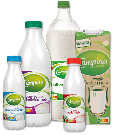 Campina milk range NL