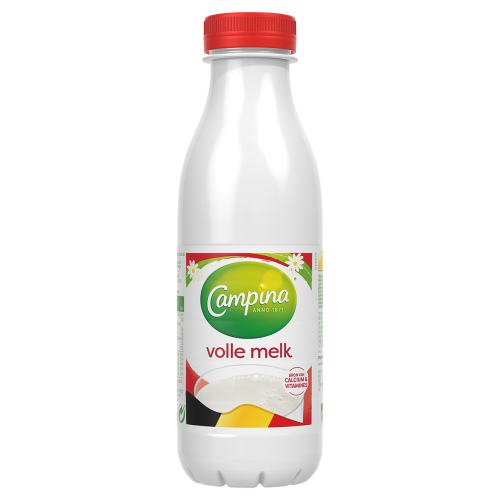 Campina volle melk 500ml Pet nieuw design