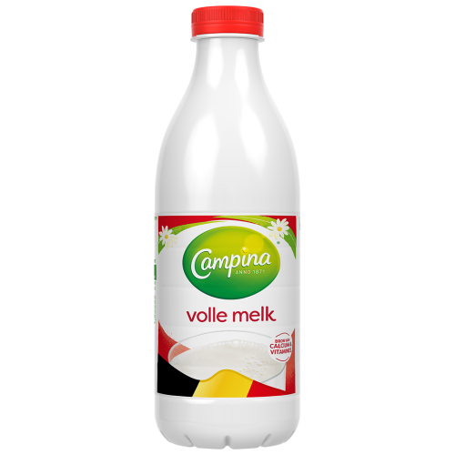 Campina volle melk 1L Pet nieuw design 