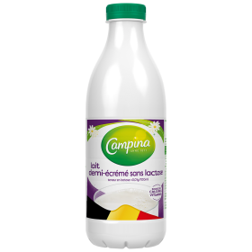 Lait demi-écrémé sans lactose