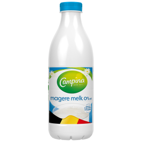 Campina magere melk 1L Pet nieuw design 